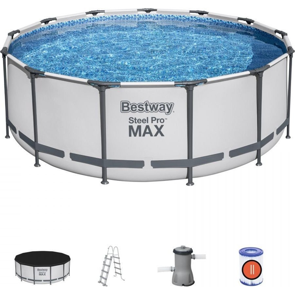 Bestway Steel Pro 5618W piscina fuori terra Piscina con bordi Piscina rotonda Bianco