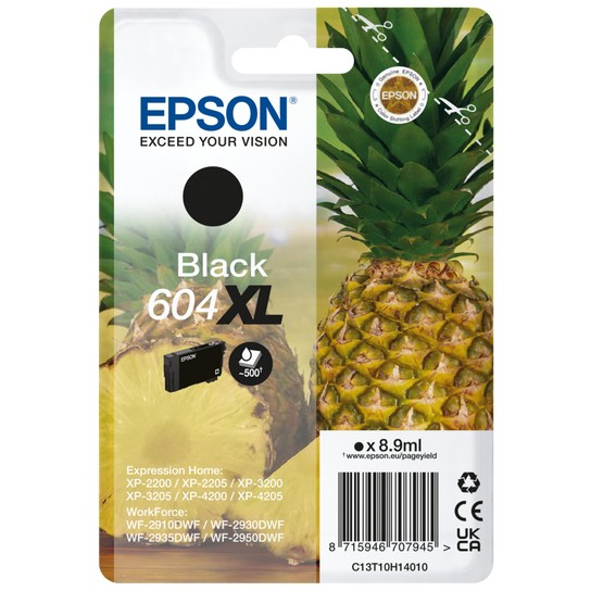 Epson 604XL blækpatron 1 stk Original Højt (XL) udbytte Sort