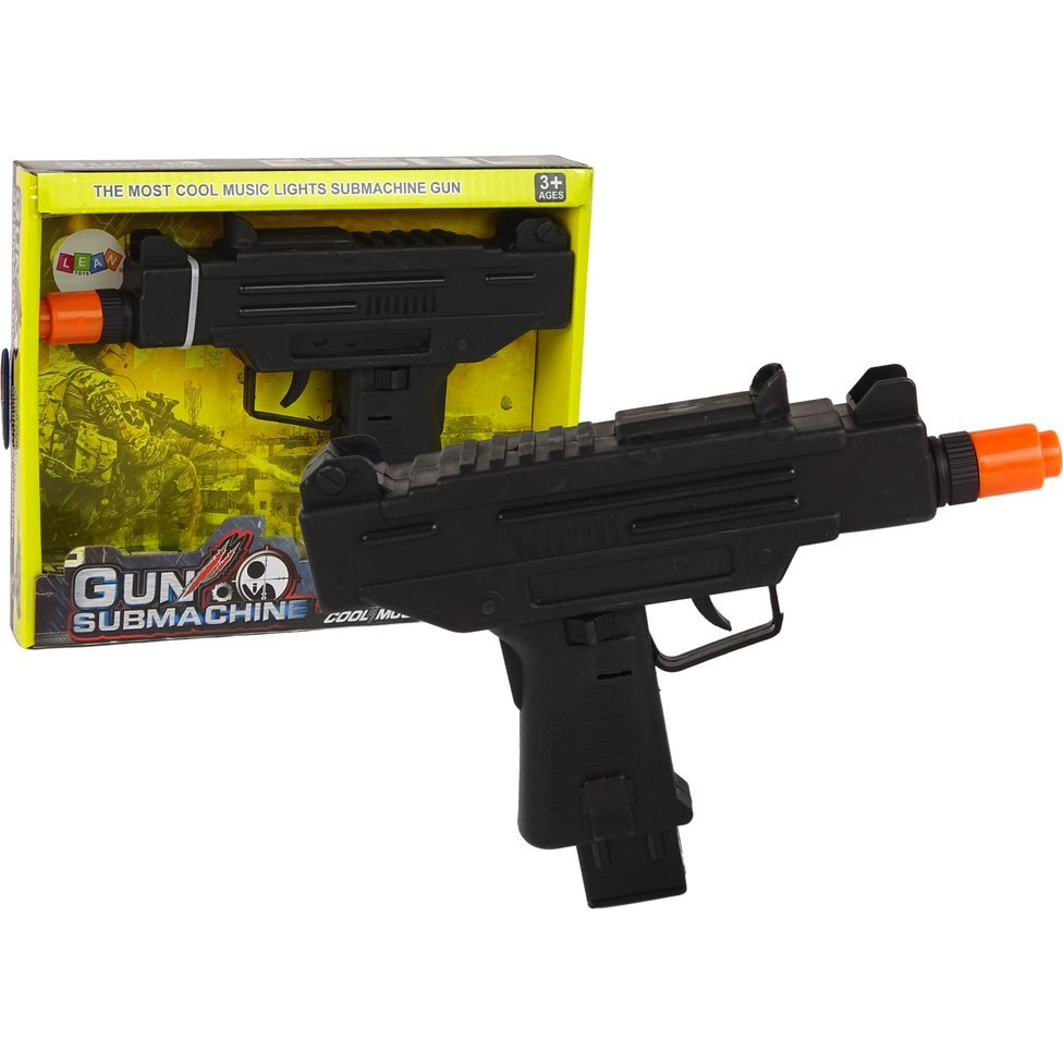 Fegyver Fekete Gyerekeknek Vibrációs Hang 11141 (11141)