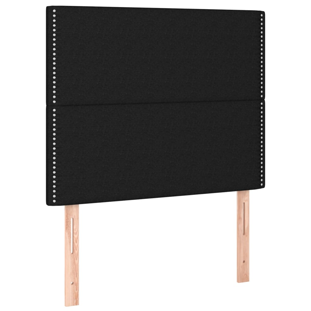 2 db fekete szövet fejtámla 90x5x78/88 cm (3116176)