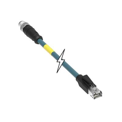 Érzékelő-/működtető összekötő, konfekcionált, 1 m, 8 pólus, Molex 1203410501 (1203410501)