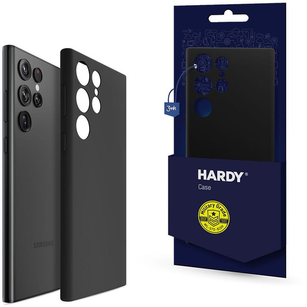 3MK Hardy Silicone MagCase tok Samsung Galaxy S24 Ultra fekete