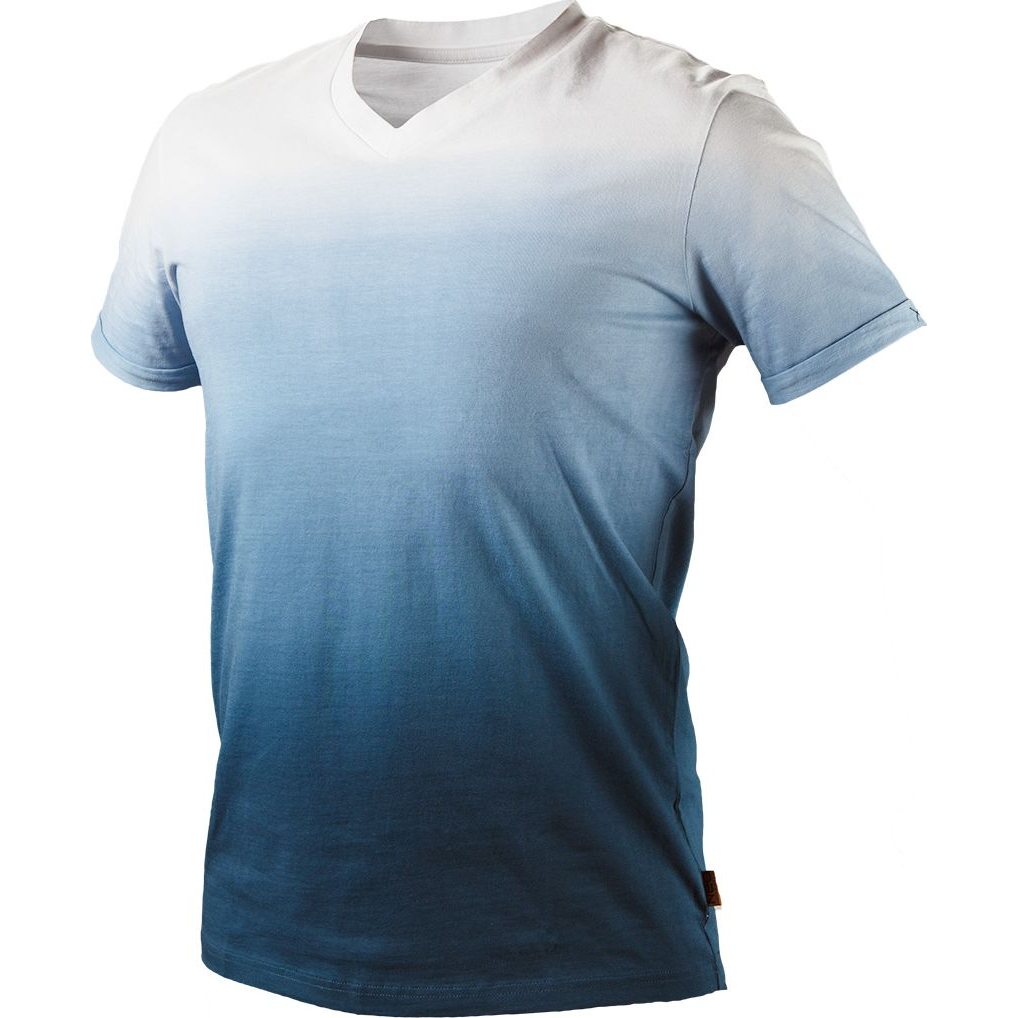 NEO 81-602-XXL Munkapóló, Kék Árnyékmintás, Denim, 100% Pamut, 180g/m2, XXL (81-602-XXL)