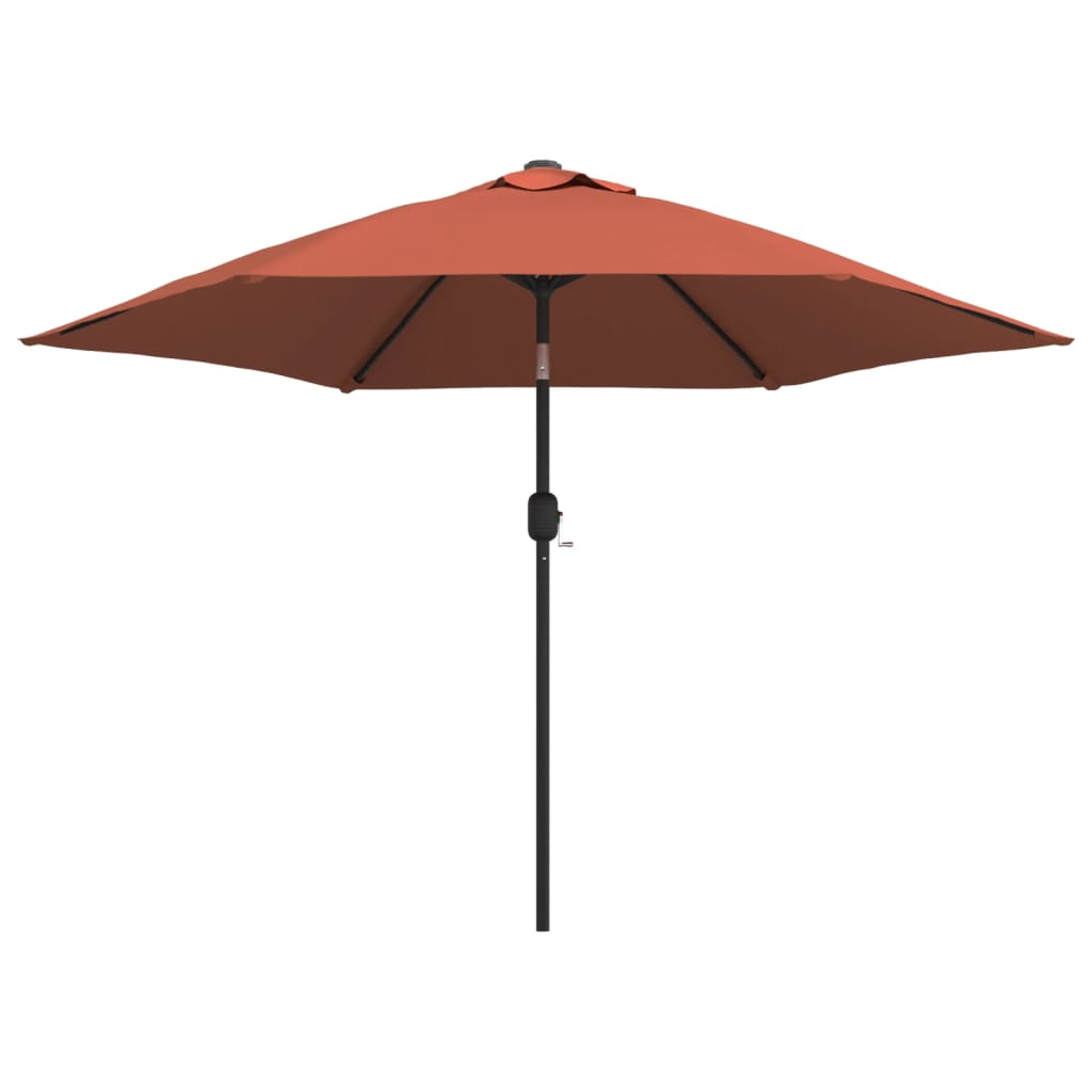 terrakotta színű kültéri napernyő fémrúddal 300 cm (313753)