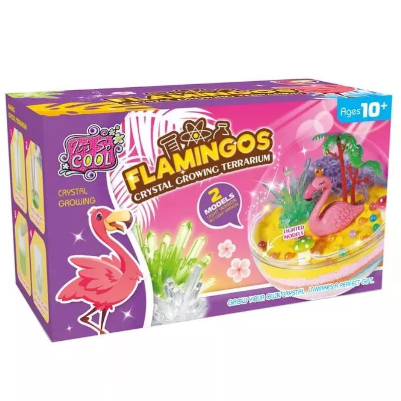 Csináld magad Kristálynövesztő flamingó terrárium