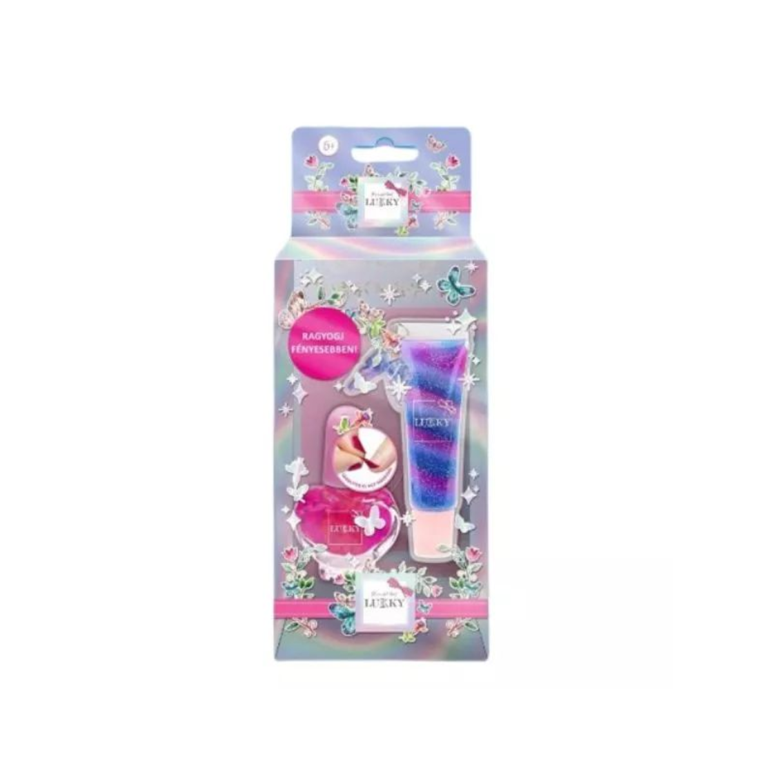 Lukky Szépség Duett szett szájfénnyel és lehúzható körömlakkal (Т24418)