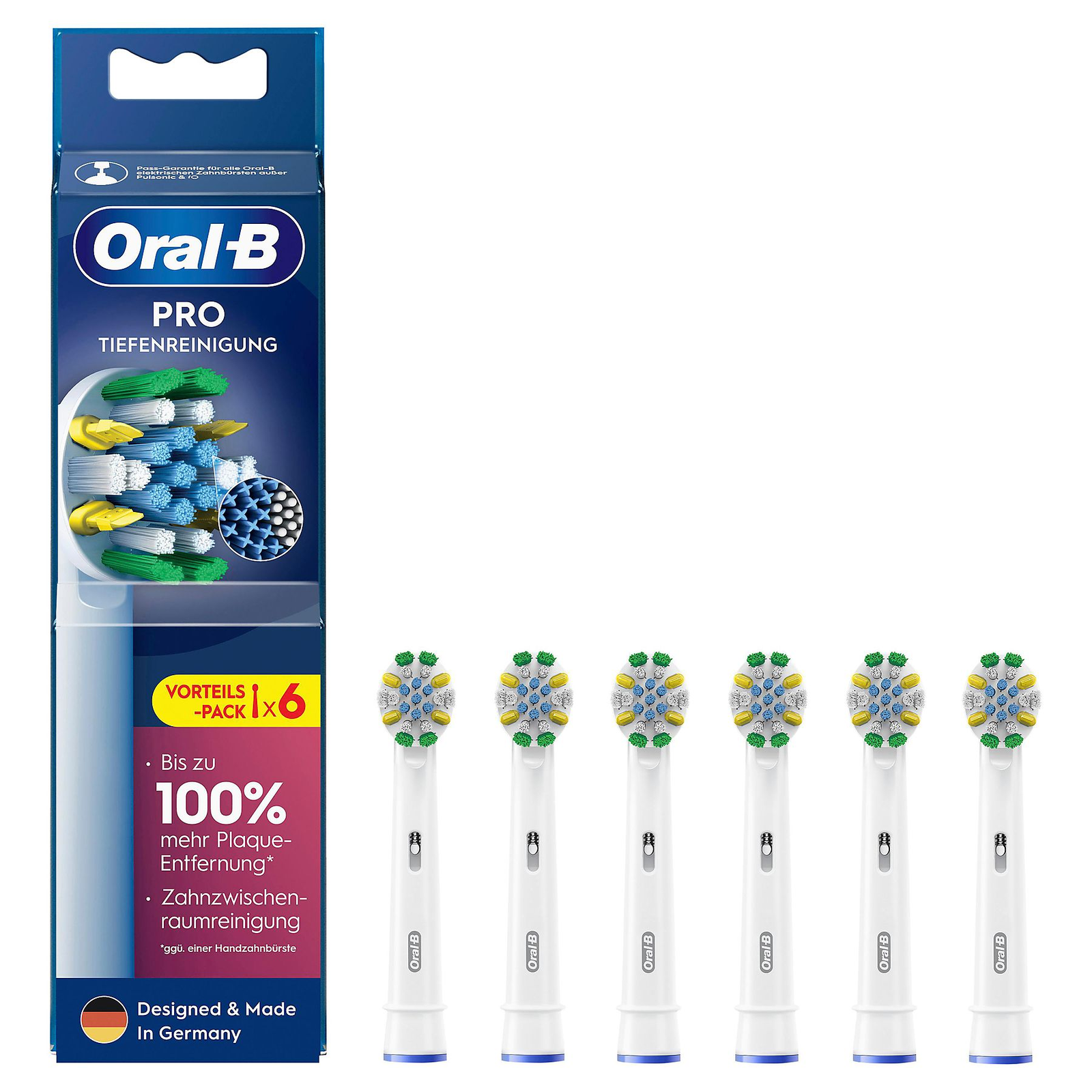 Oral-B Pro Elektromos fogkefe Pótfej - Fehér (6db) (860793)