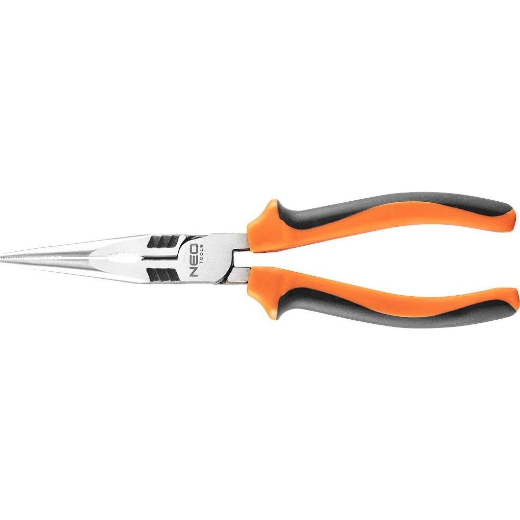 NEO 01-155 Hosszúcsőrű Fogó 200mm 40% Energiamegtakarítás, Csavarlazító Fogazattal (01-155)