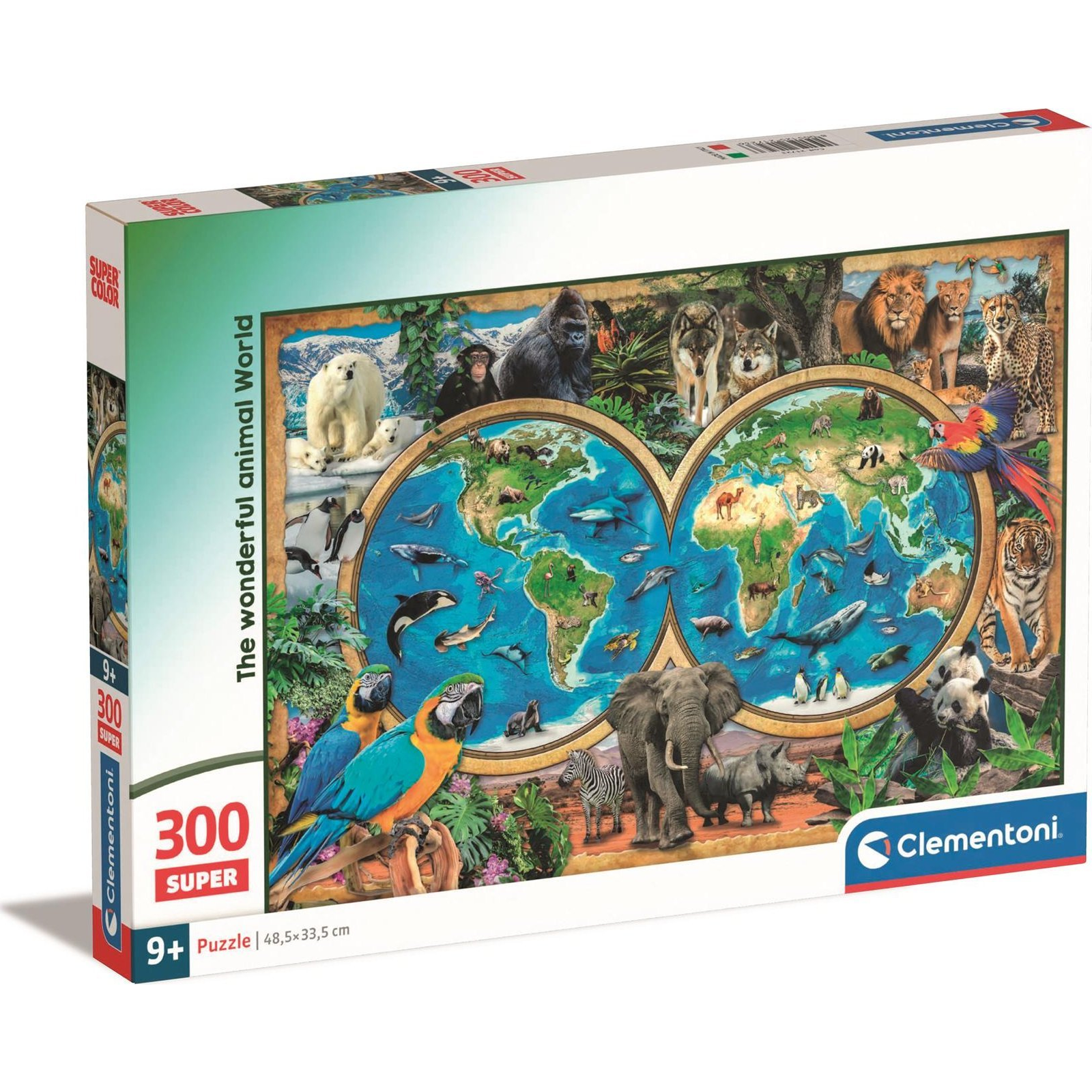 Clementoni Supercolor 21723 kirakós játék 300 db Állatok (21723 CLEMENTONI)