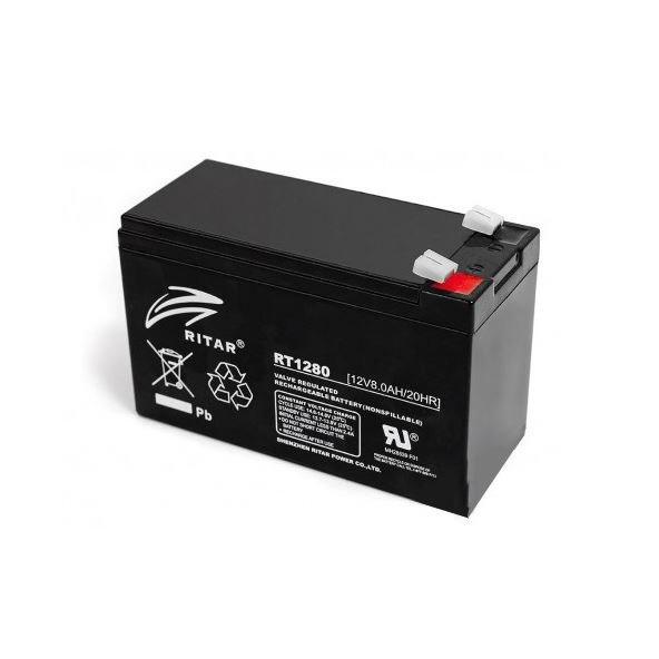 Ritar RT1280-F1 12V 8Ah zárt ólomakkumulátor