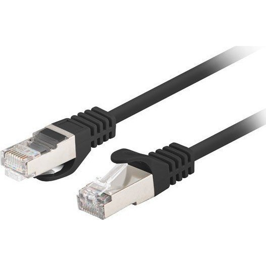 Patchcord Lanberg FTP kat.6 0,25m czarny 10 ks