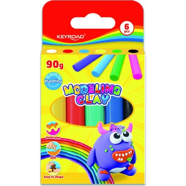  Teka Plastelina 90g 6 kolorów