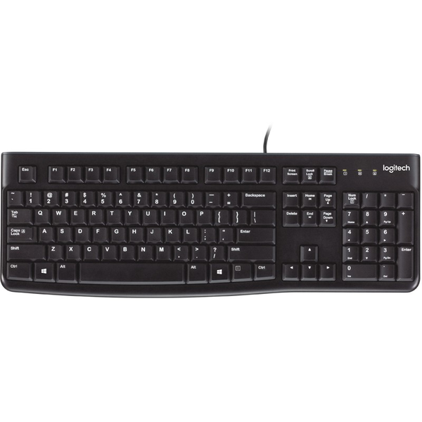 LOGITECH K120 Corded Keyboard - BLACK - USB - HRV-SLV-SRB -B2B