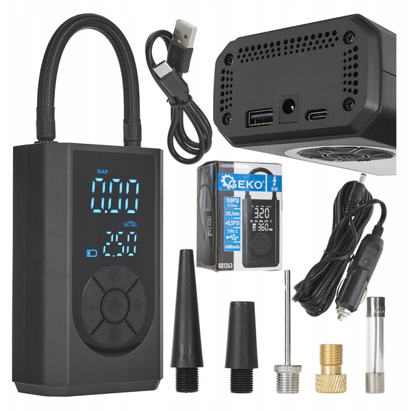 Kompresor rowerowy/samochodowy 4000mAh 84W (30)