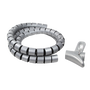 LogiLink KAB0014 Flexibilis 1500x28mm spirál kábelcső - Ezüst