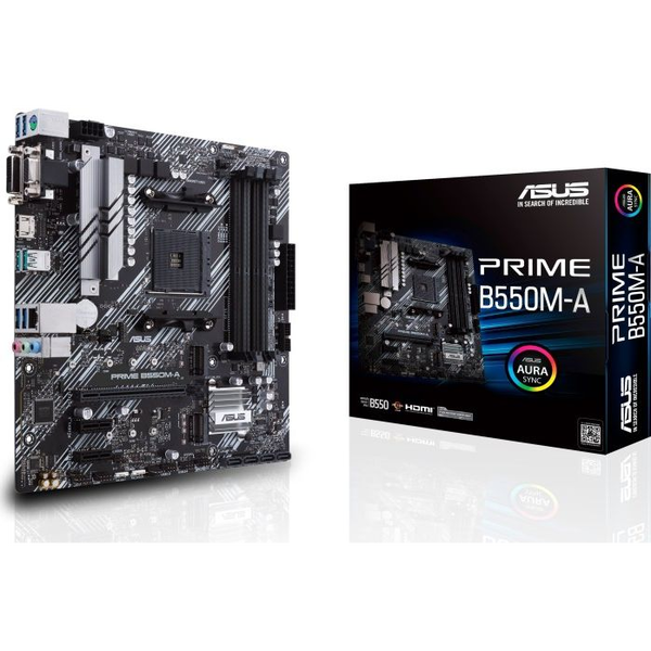 ASUS PRIME B550M-A AMD B550 Socket AM4 micro ATX