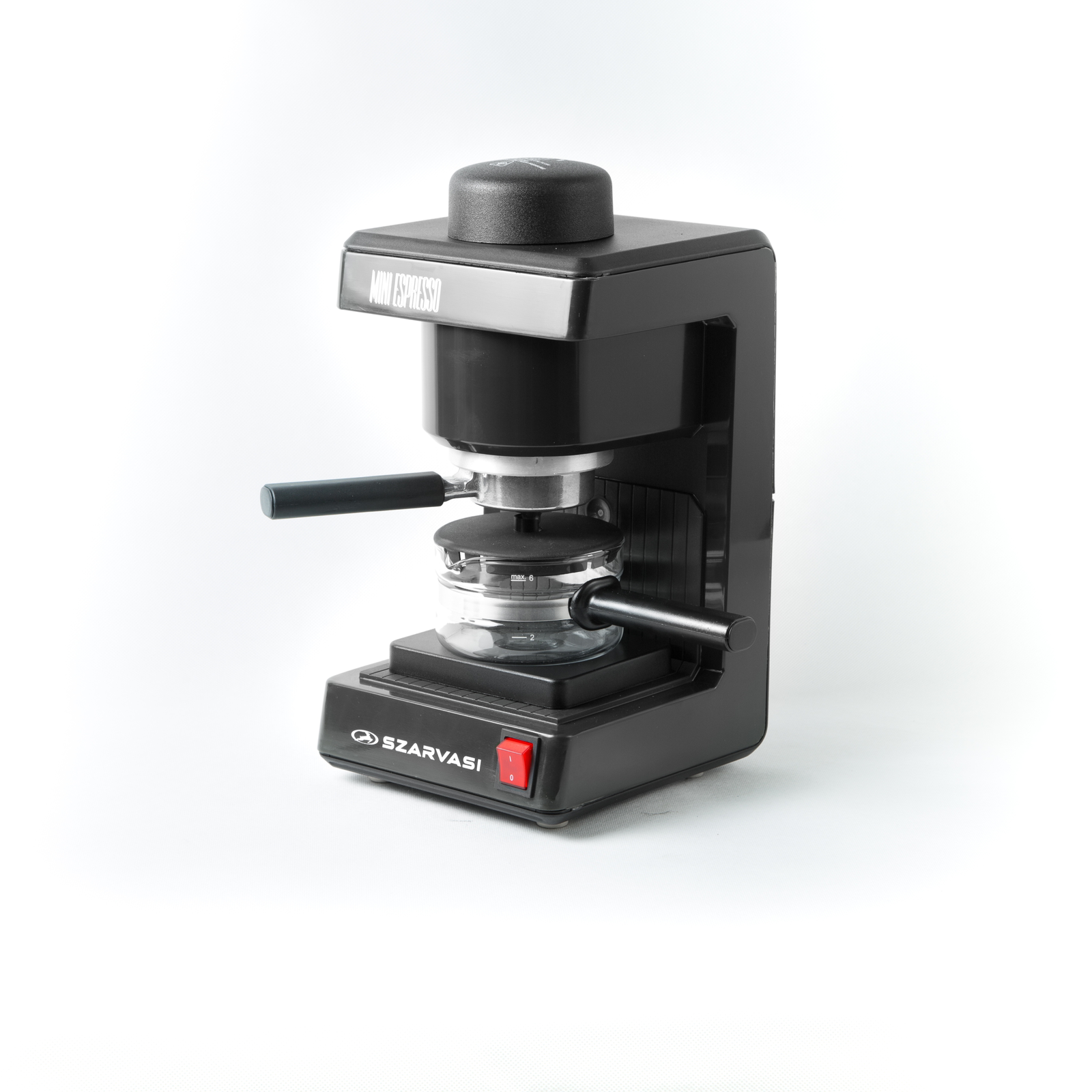 Szarvasi SZV612 Mini Eszpresszó Kávéfőző 800 Watt - Fekete (SZV612 FEKETE)