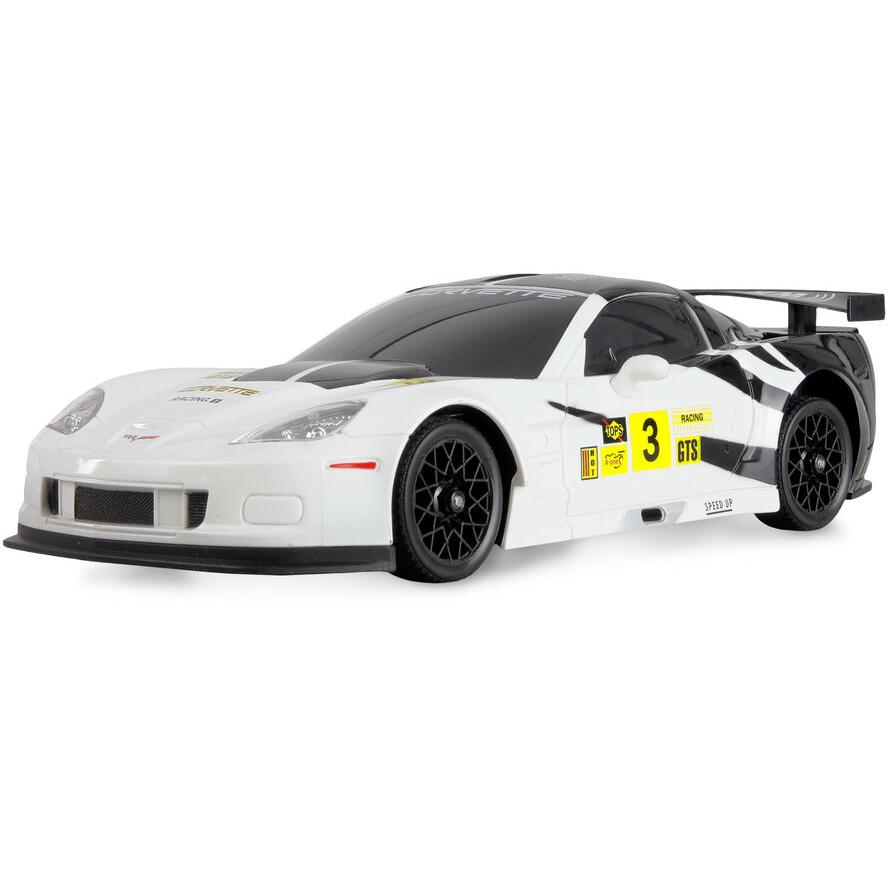 Amewi 1:18 RC modellautó Elektro Drift Corvette C6.R Drift Car Fehér Brushed 4WD RtF 2,4 GHz Akkuval és töltőkábellel, Takarékos készlet (21122)