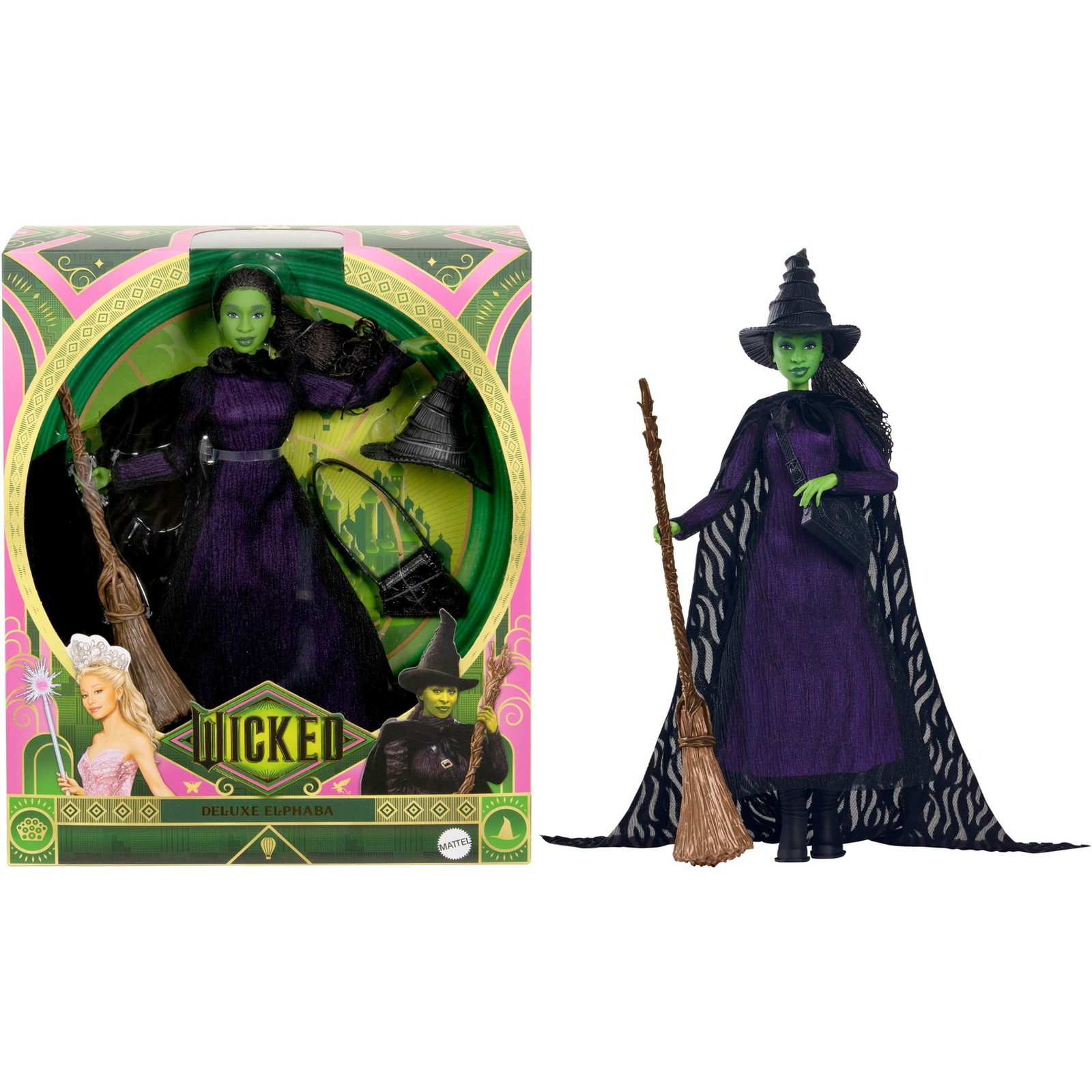 Mattel HXY38 Wicked Deluxe Elphaba Baba - Zöld (HXY38)