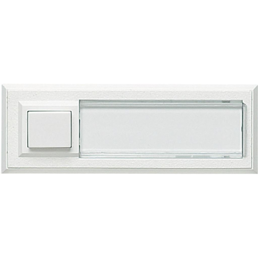 Grothe 51015 csengőgomb névtáblával fehér (grot51015)