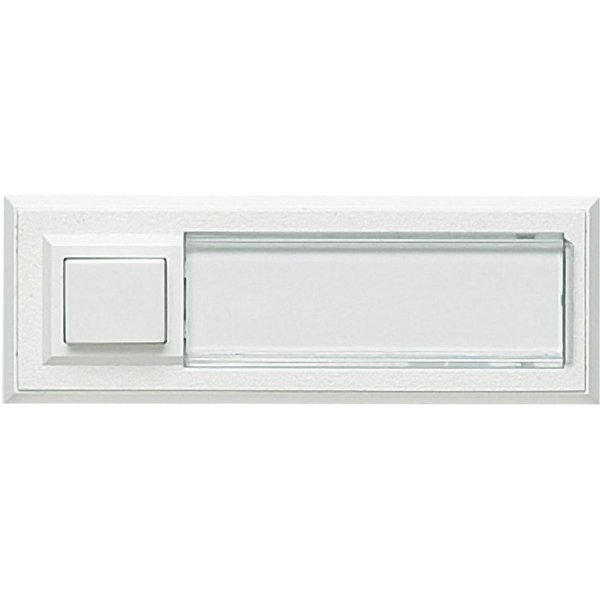Grothe 51015 csengőgomb névtáblával fehér