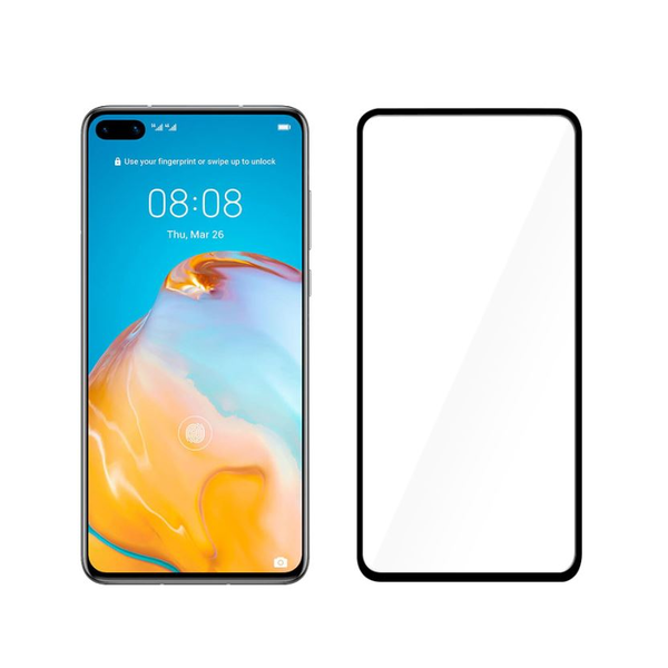 Tellur Tempered Glass 2.5D Full Cover Full Glue for Huawei P40 black