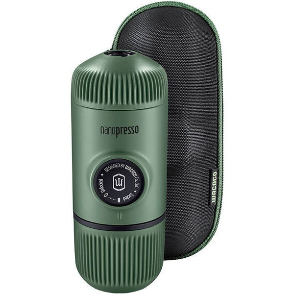 Wacaco Nanopresso Hordozható eszpresszó kávéfőző + kemény védőtok - Zöld