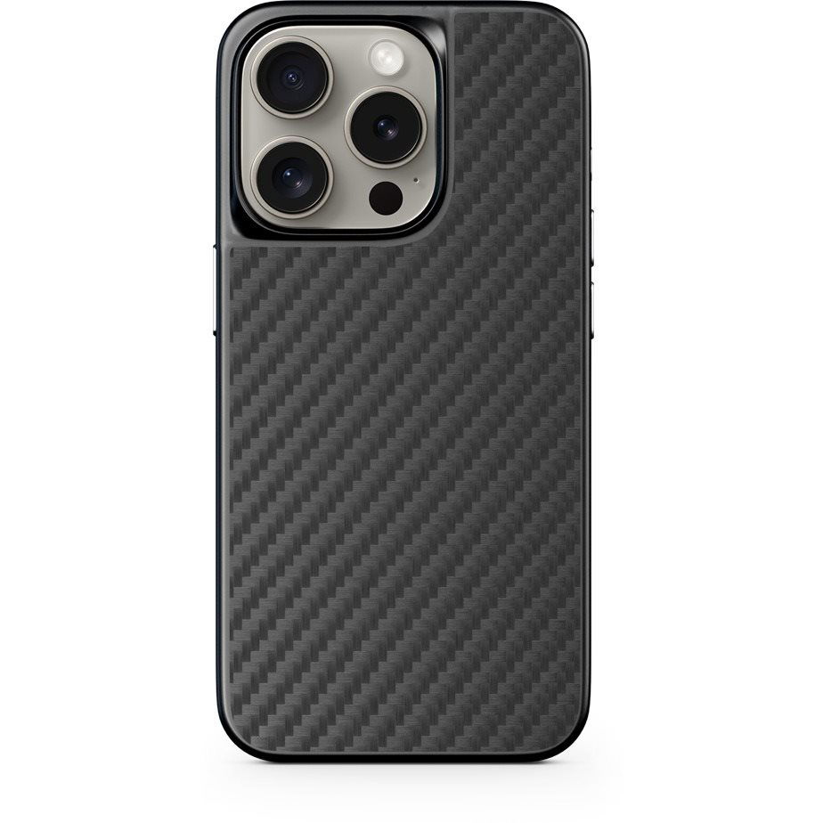 Epico Mag+ Hybrid Carbon iPhone 15 Pro MagSafe fekete tok (81310191300001)