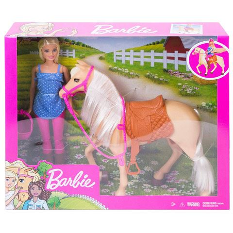 Mattel Barbie lovas szett babával (FXH13) (FXH13)