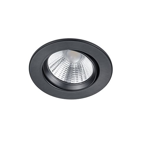 Trio 650510132 Pamir 5W 345lm 3000K süllyesztett lámpatest fekete (t650510132)