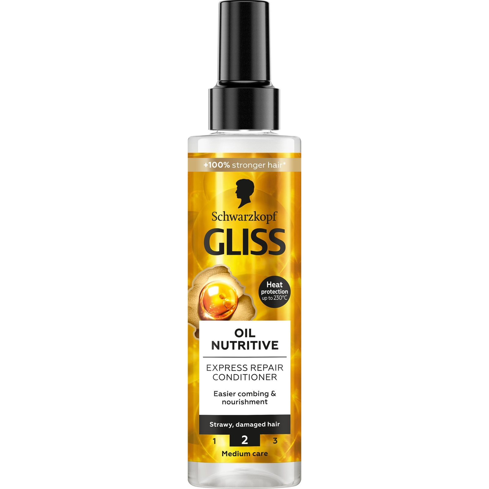 Schwarzkopf Gliss Oil Nutritive - expressz, regeneráló, 200ml (9000100398701)