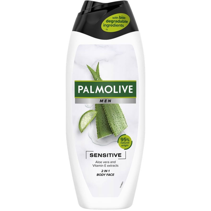 PALMOLIVE For Men Green Sensitive Shower Gel 2in1 500 ml (8714789838694)