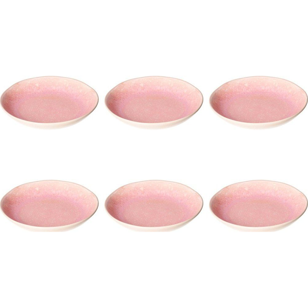 Rose&tulipani Concerto Fuse Rosa Set Of 6 Soup Plates 21 Cm