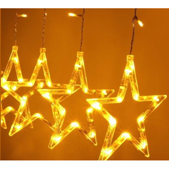 IRIS Csillag alakú fix fényű/2,5m/meleg fehér/12db LED-es USB-s fénydekoráció (312-01) (312-01)