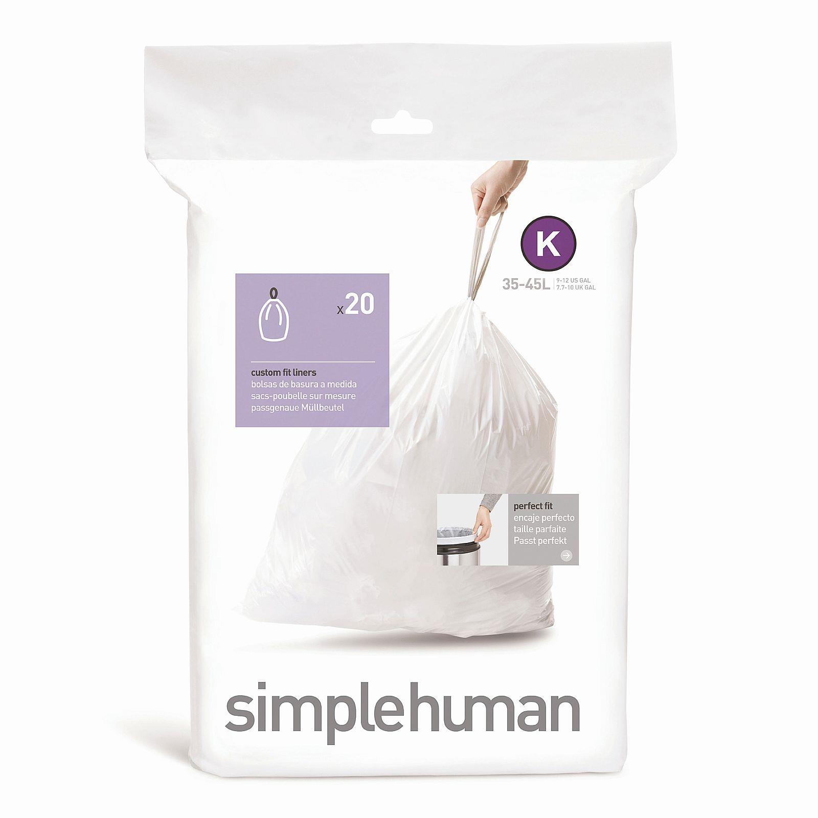 Simplehuman K típus 35-45 l, összehúzható, 20 db (838810003221)
