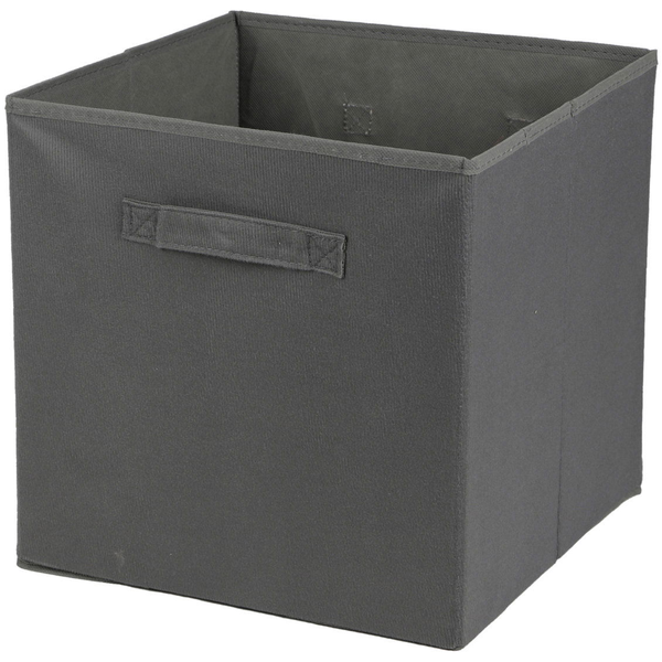 DOCHTMANN Kallaxba, kordbársony, sötétszürke 31 × 31 × 31 cm