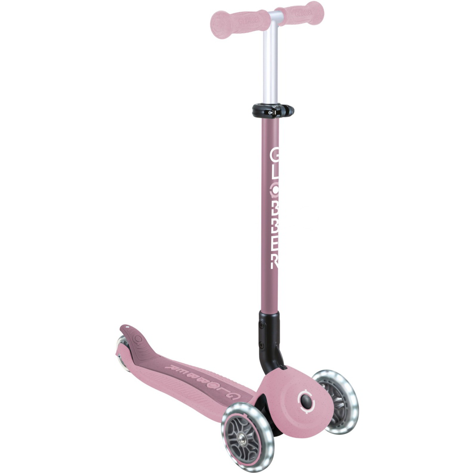 Globber Go-Up Active Lights Háromkerekű gyerek roller üléssel - Rózsaszín (745-510)