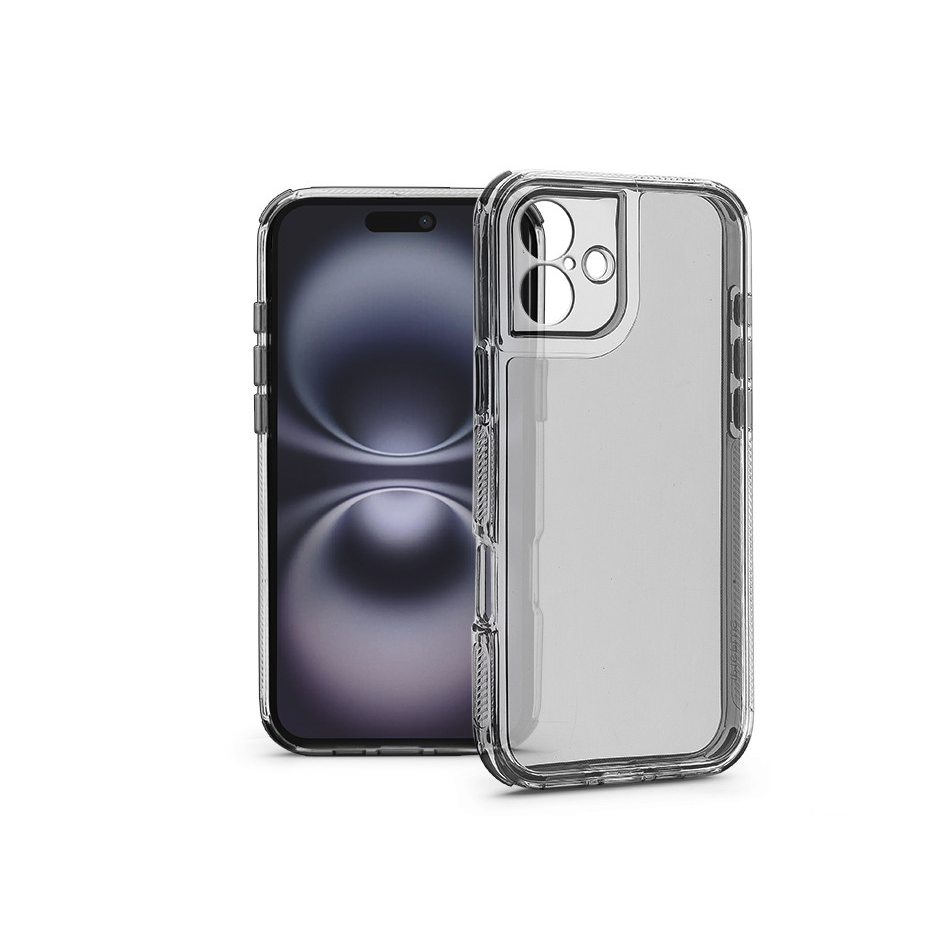 Haffner Matrix Clear kameravédős szilikon tok - Apple iPhone 16 Plus - átlátszó (HF324338)