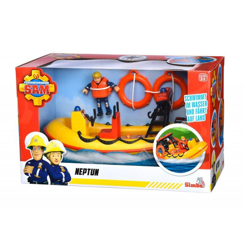 Simba Sam, a tűzoltó: Neptune csónak + figura (4006592081539)