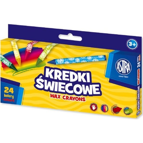 Zsírkréta Astra Kerek Hegyezett Törésálló 24 Színű (AF242AST)