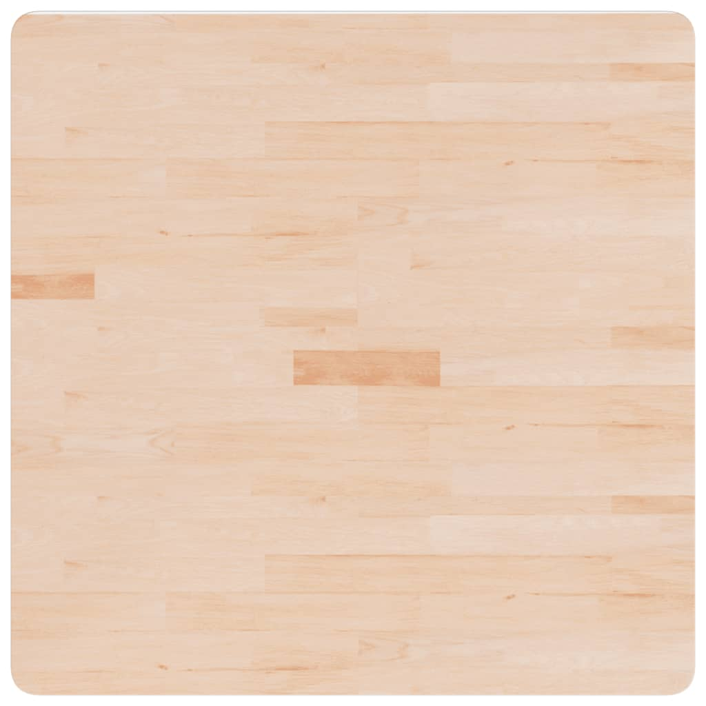 kezeletlen tömör tölgyfa asztallap 80x80x4 cm (342946)