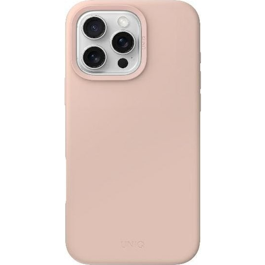 Uniq Lino Apple iPhone 16 Pro Max Magsafe szilikon tok, rózsaszín (UNIQ1359)
