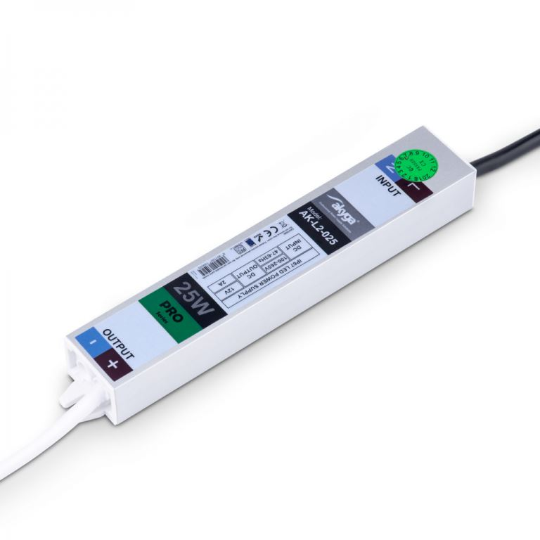 Akyga Pro LED tápegység 12V 25W IP67 (AK-L2-025) (AK-L2-025)