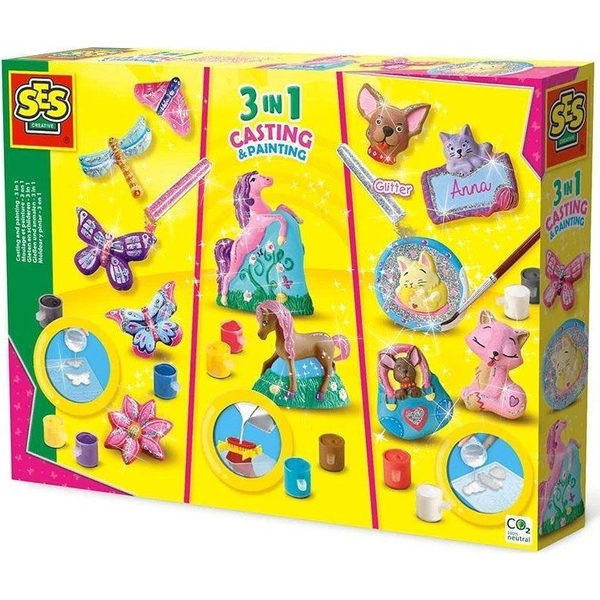 SES Creative Casting and painting - 3 in 1