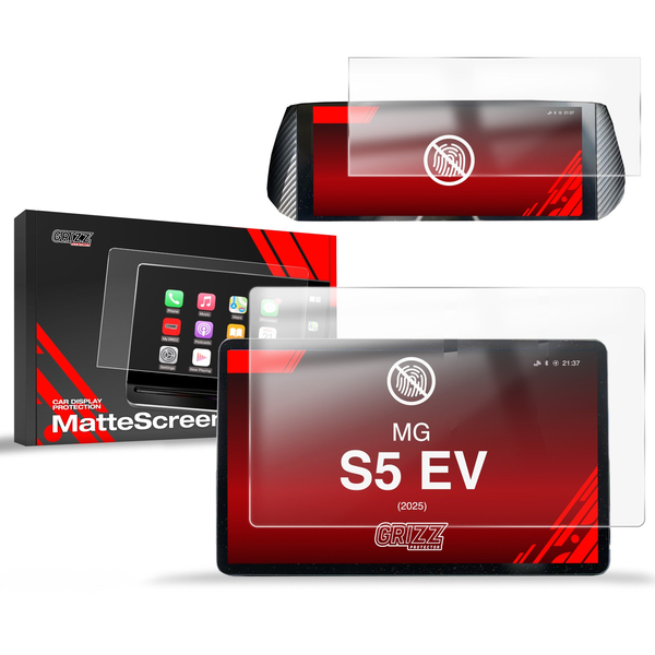 Folia matowa GrizzGlass CarDisplay Protection do MG S5 EV 12,8" (2025) [2w1]