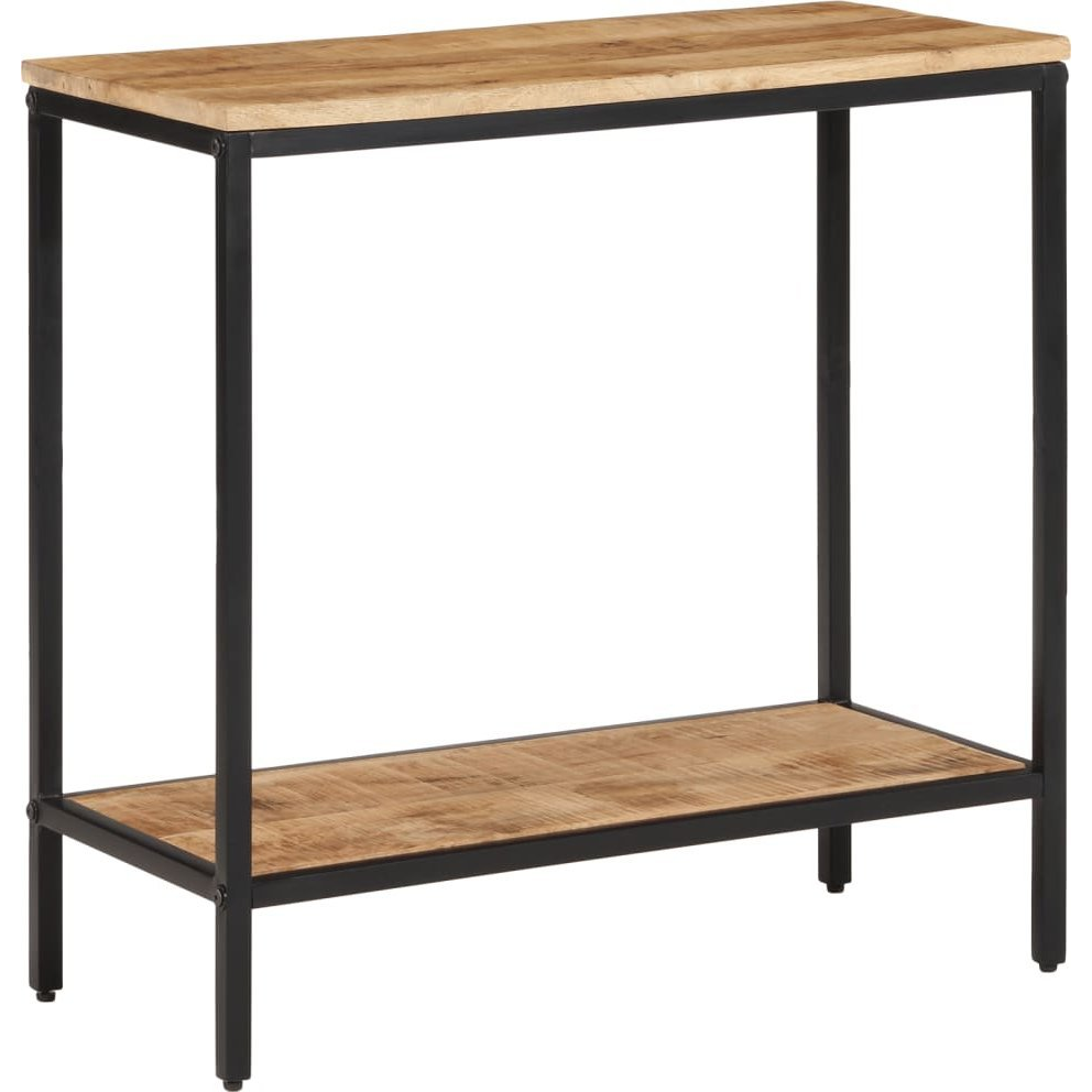 tömör nyers mangófa tálalóasztal 70 x 35 x 70 cm (374070)