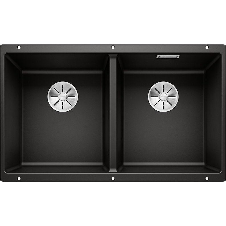 Blanco SUBLINE 350/350-U Silgránit Fekete színű exc.n.Gránit mosogatótál (525987) (525987)