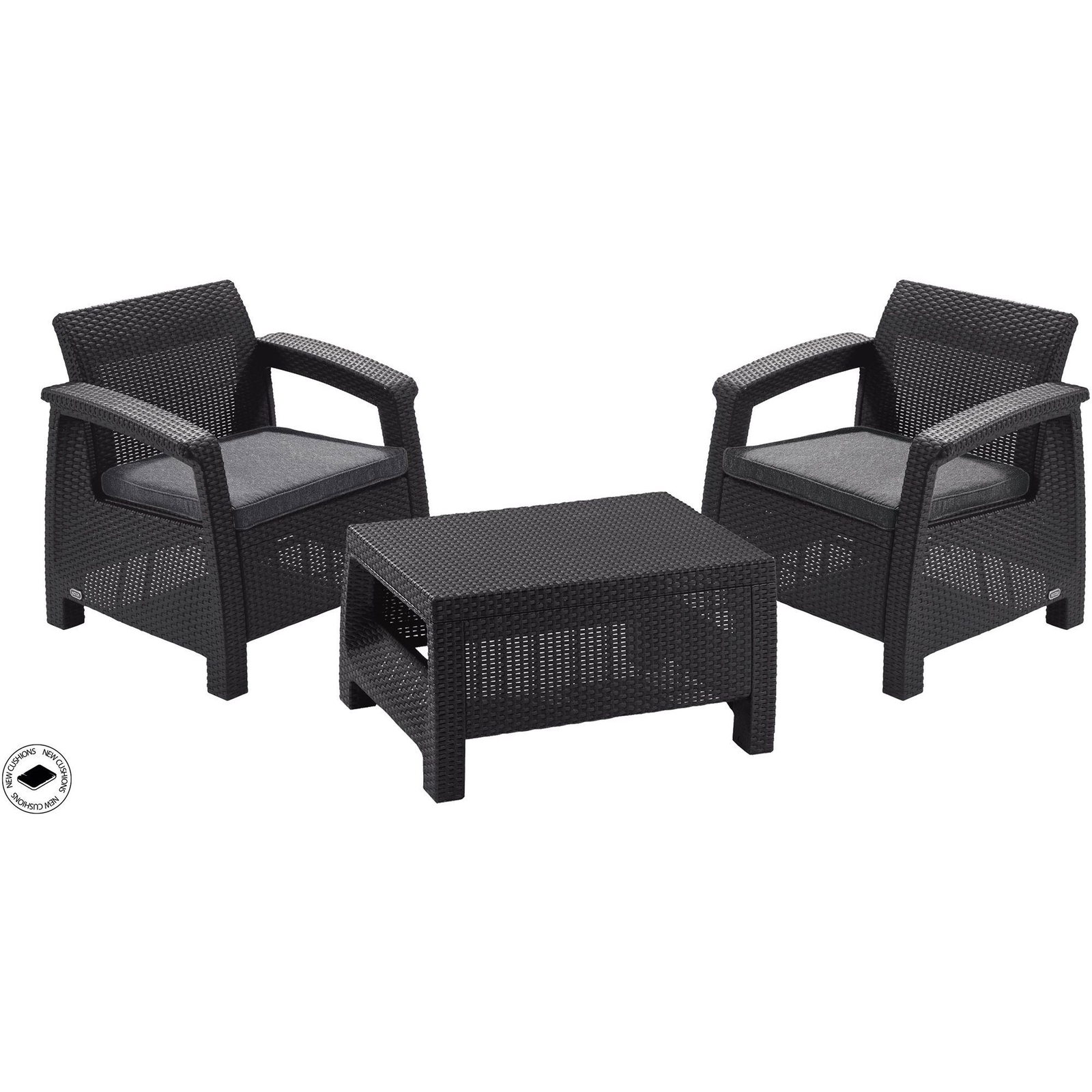 KETER CORFU WEEKEND kerti bútor szett, grafit (206623)