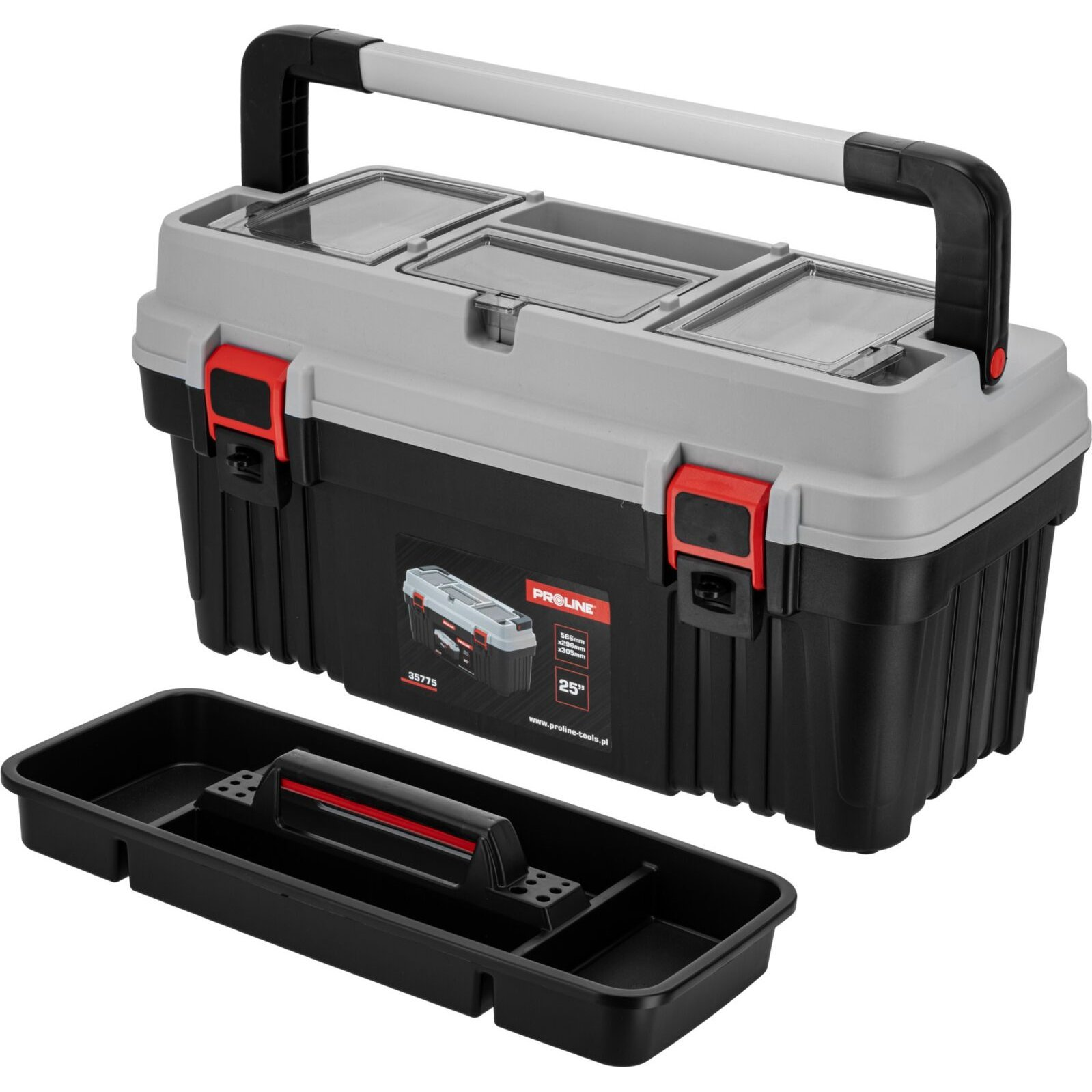Szerszámosláda 2 Konzollal, 586 x 296 x 305, Proline