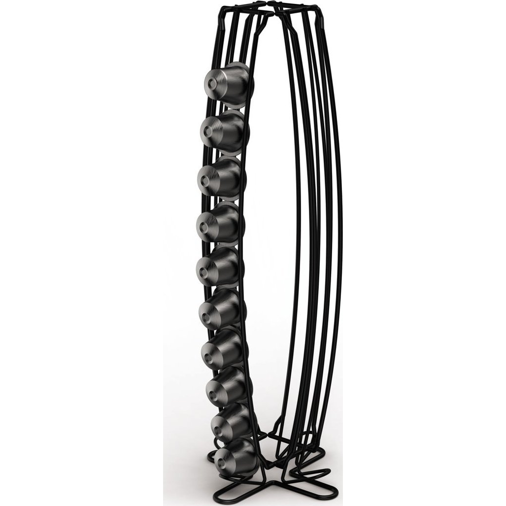 Xavax Kaffee-Kapselständer für Nespresso, Halter für 40 Kapseln, Schwarz-matt 00111265 Kávékapszula tartó Nespresso géphez (001112650000)